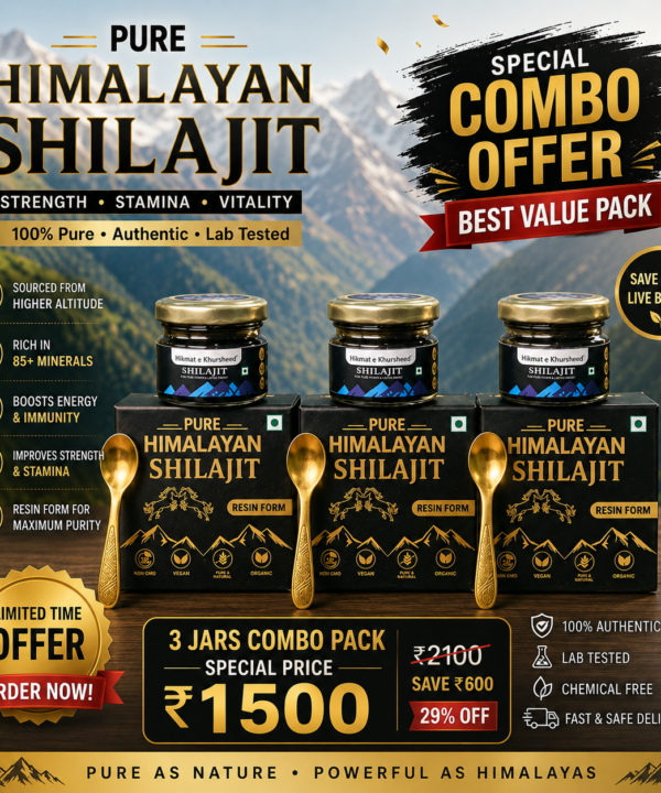 3 × 20grams - Shilajit Combo Pack 💪